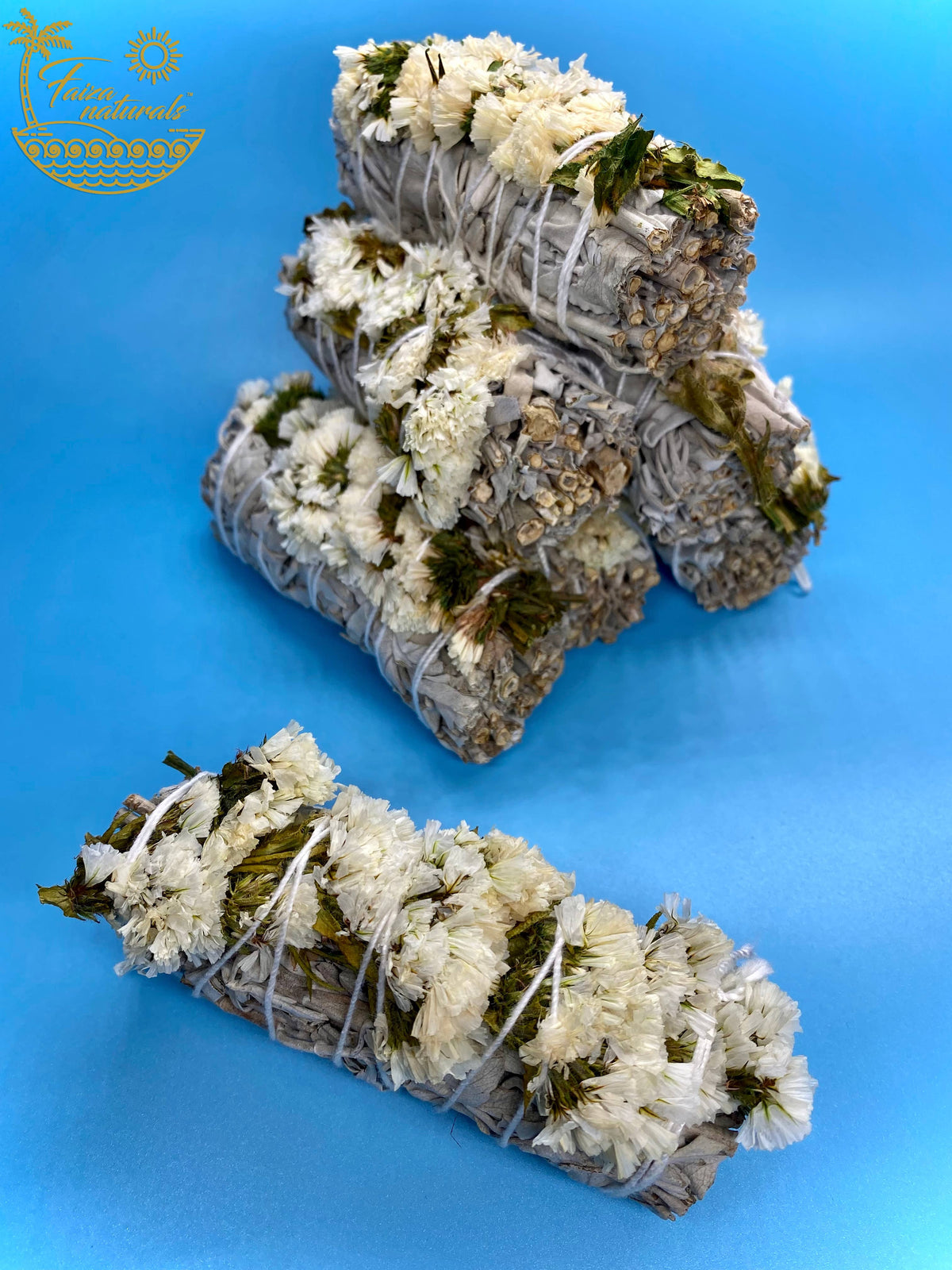 White Sinuata Sage Floral Bundles