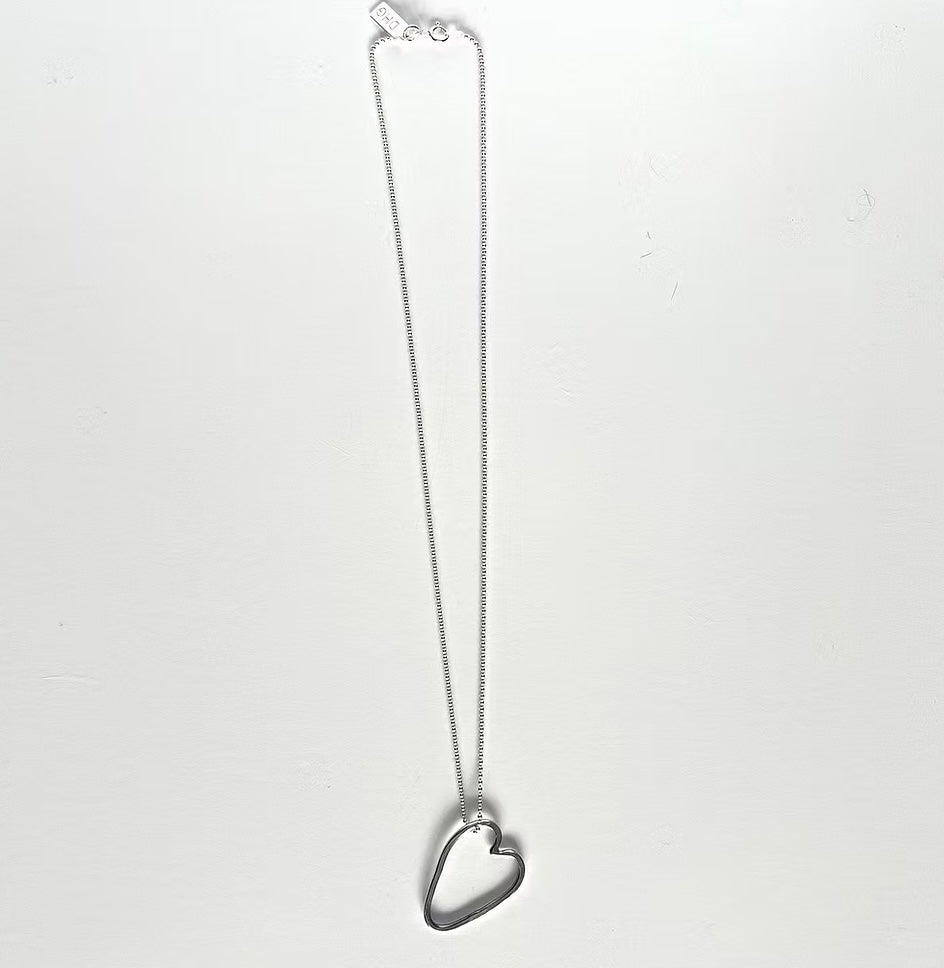 Elemental Heart Necklace Sterling Silver
