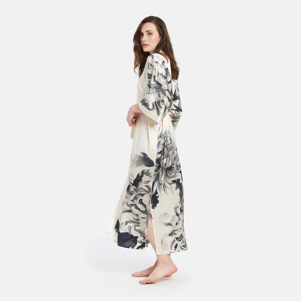 Washable Silk Kimono -Willow