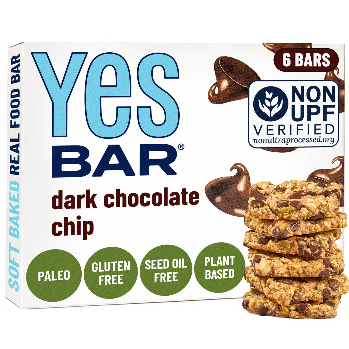 Dark Chocolate Chip - Premium Real Food Snack Bar