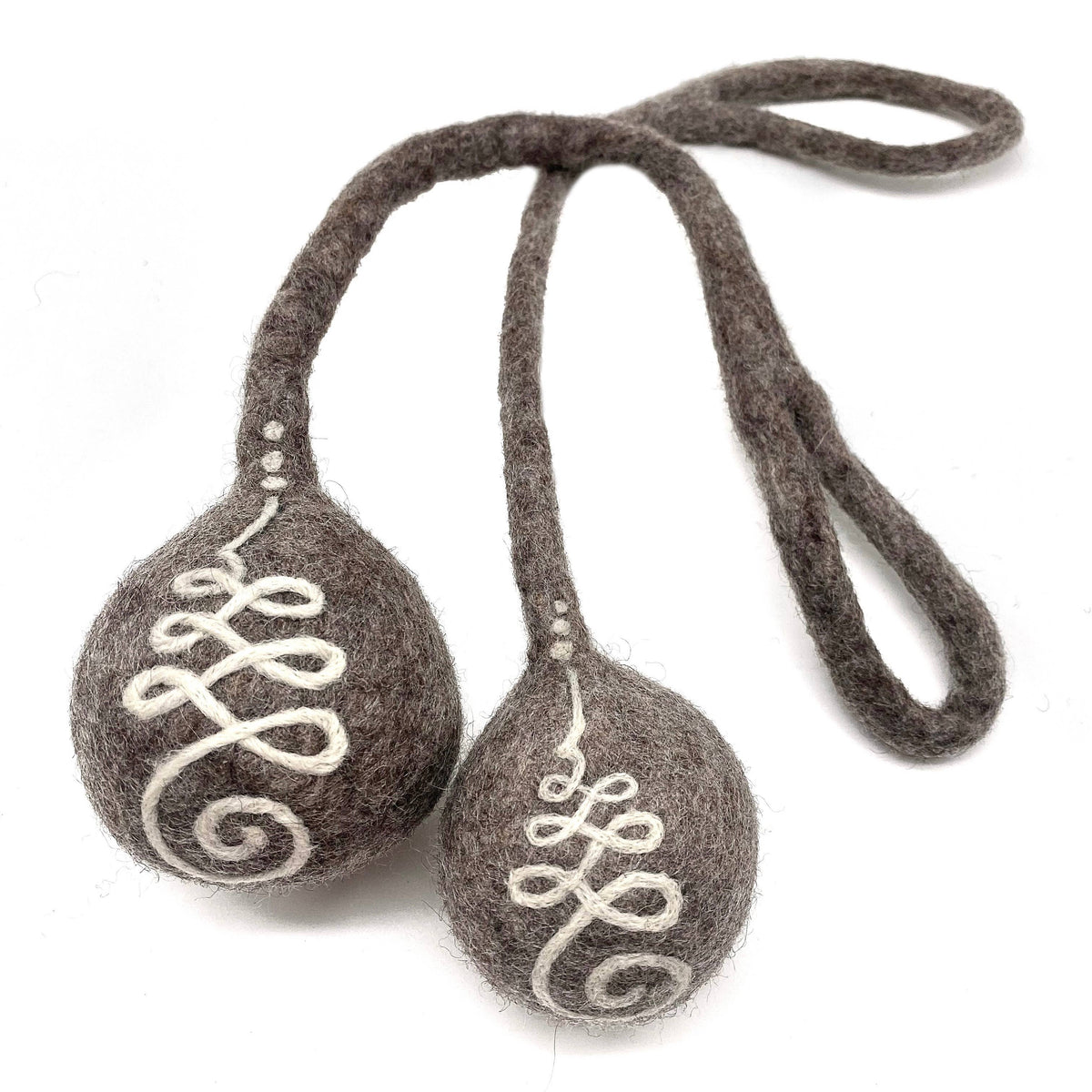 Unalome Rope Ball - Handmade All-Natural Wool Dog Toy