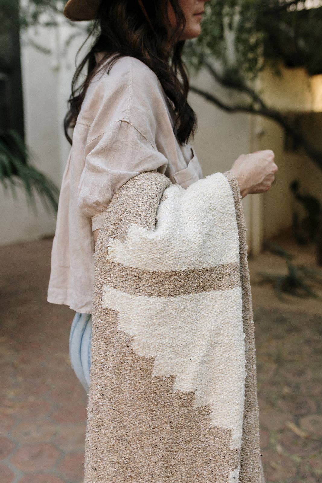 Adobe Sandstone Handwoven Blanket