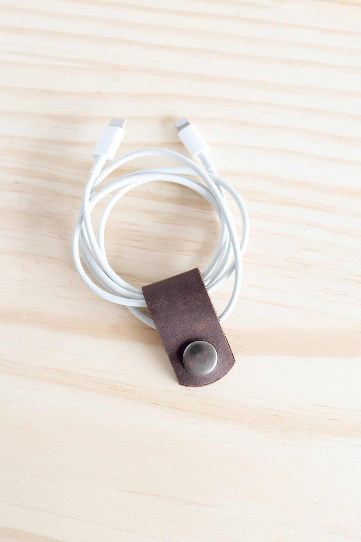Leather Cord Keepers: Espresso