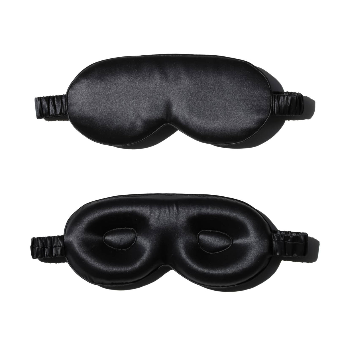 100% Pure Silk 3D Contour Sleep Mask - Black