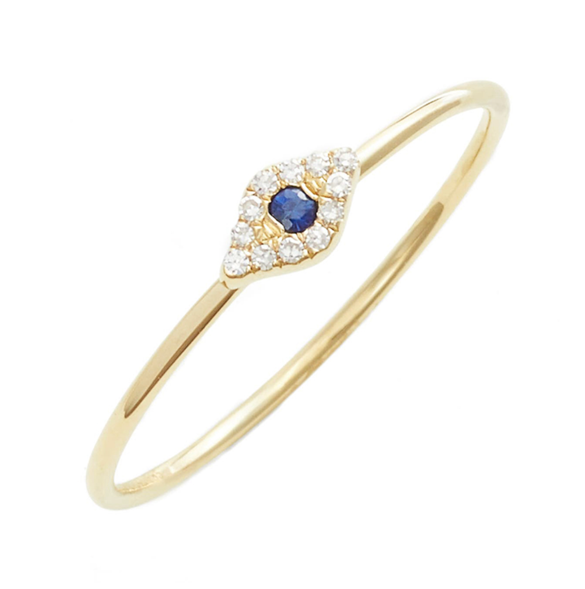 Protection Eye Blue Stone Ring: 6