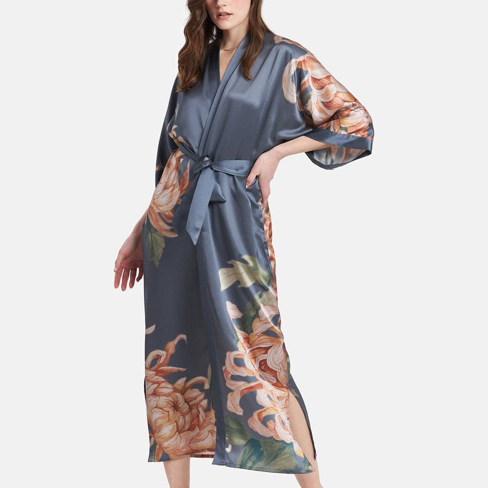 Washable Silk Kimono -Willow