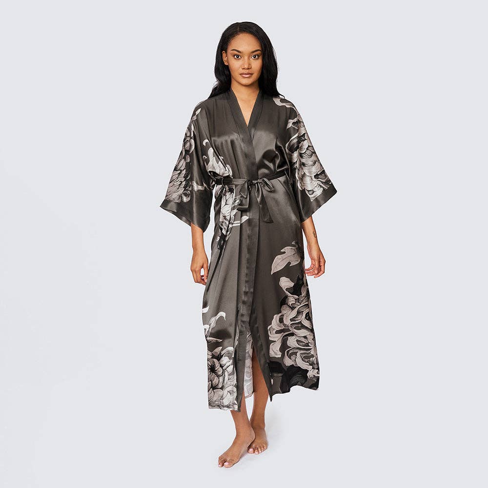 Washable Silk Kimono -Willow
