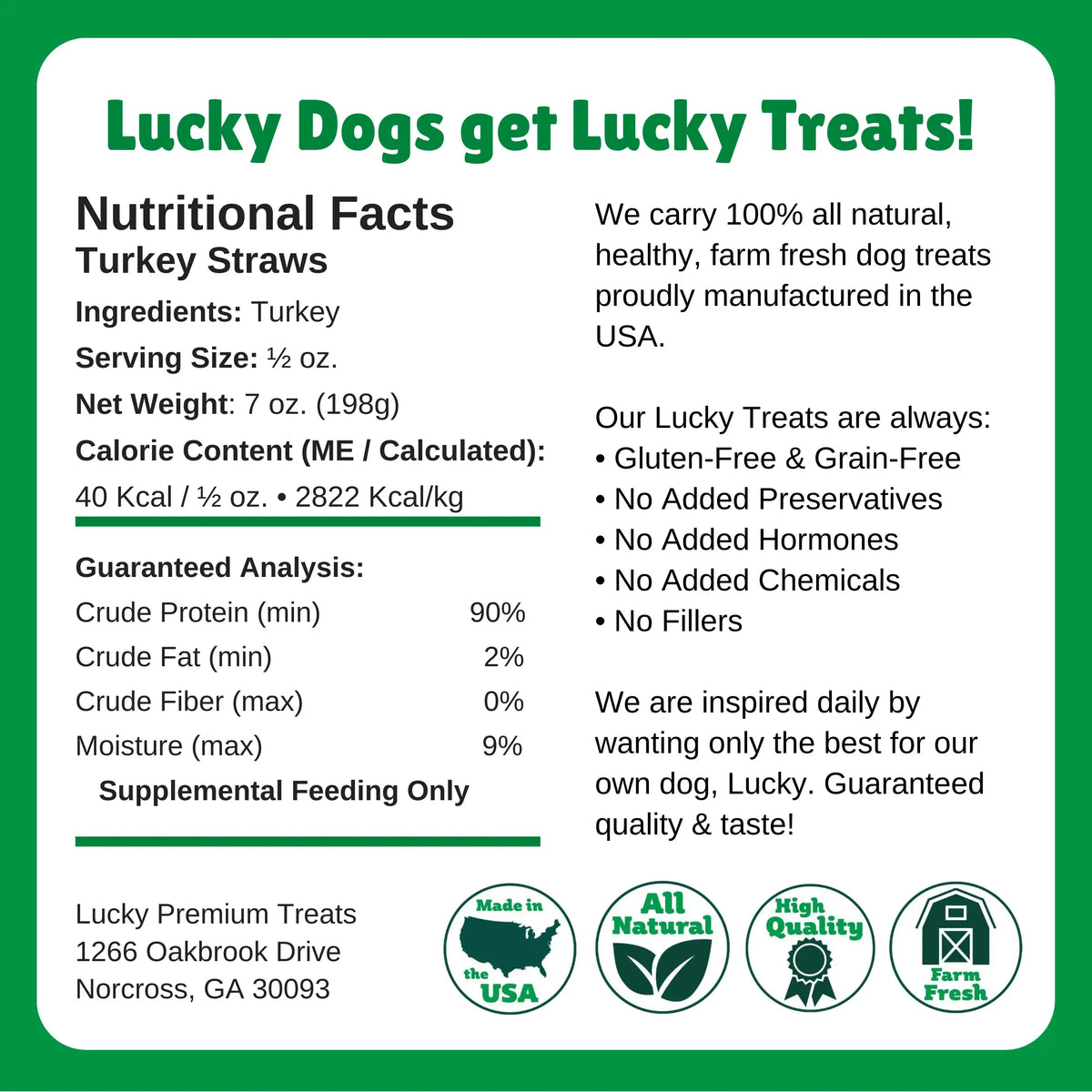 Turkey Straws - Premium Dog/Cat Treat