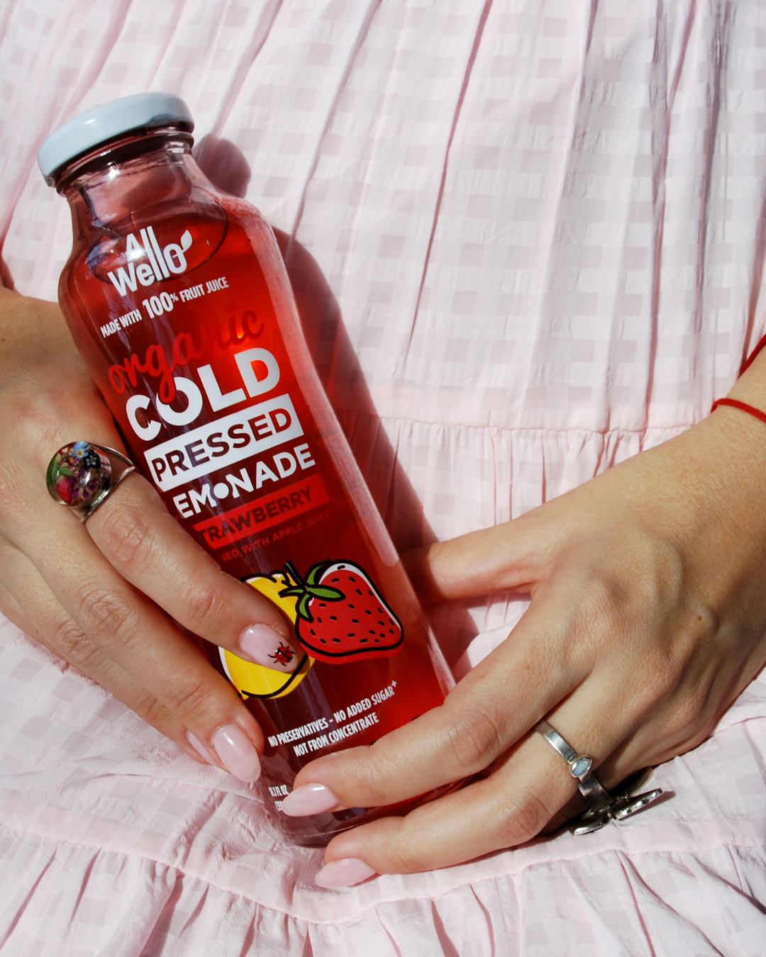 Organic Cold-Pressed Strawberry Lemonade