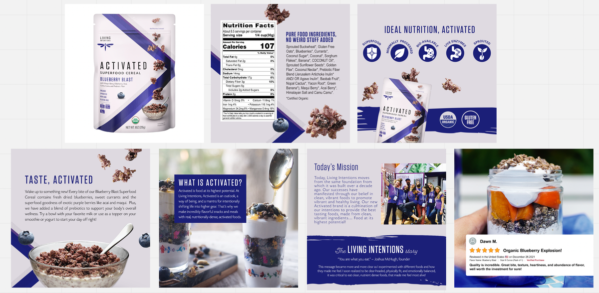 9oz Superfood Cereal - Blueberry Blast