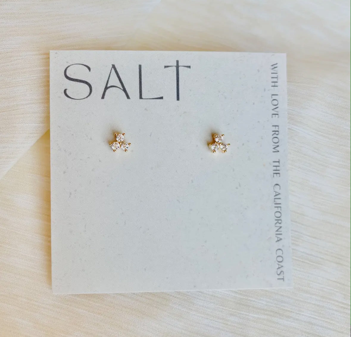 Dainty Trinity Stud Earrings