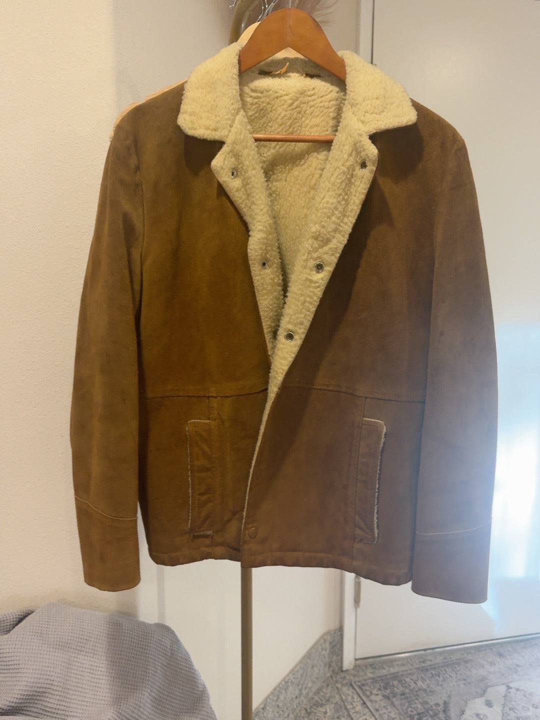 VINTAGE 1970s SILTON CALIFORNIA Suede + Shearling Ranch Jacket