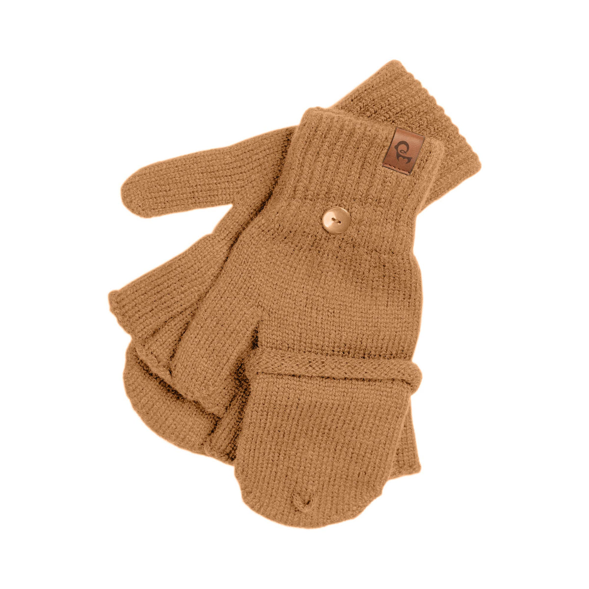 Women's Convertible Gloves Knitted Merino: Dark gray / One Size