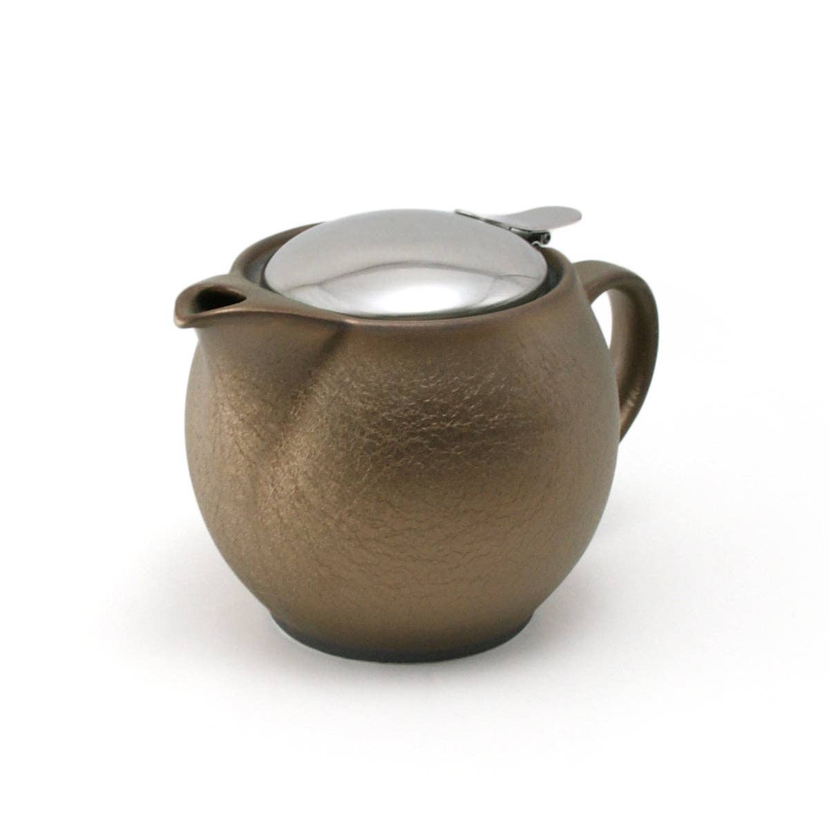 Antique Gold Ceramic Teapot - 15oz