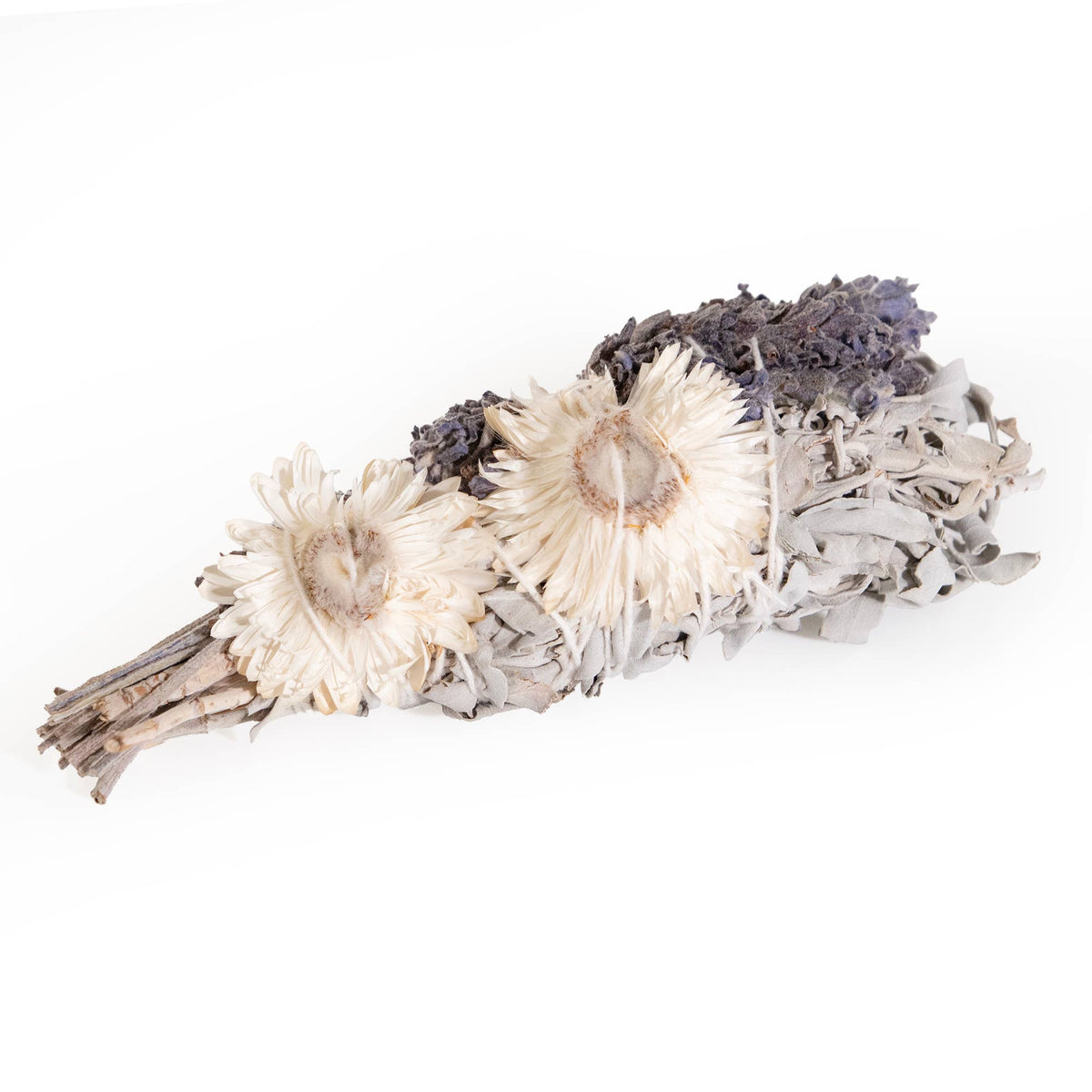 Serenity Lavender & Strawflowers Smudge Wand