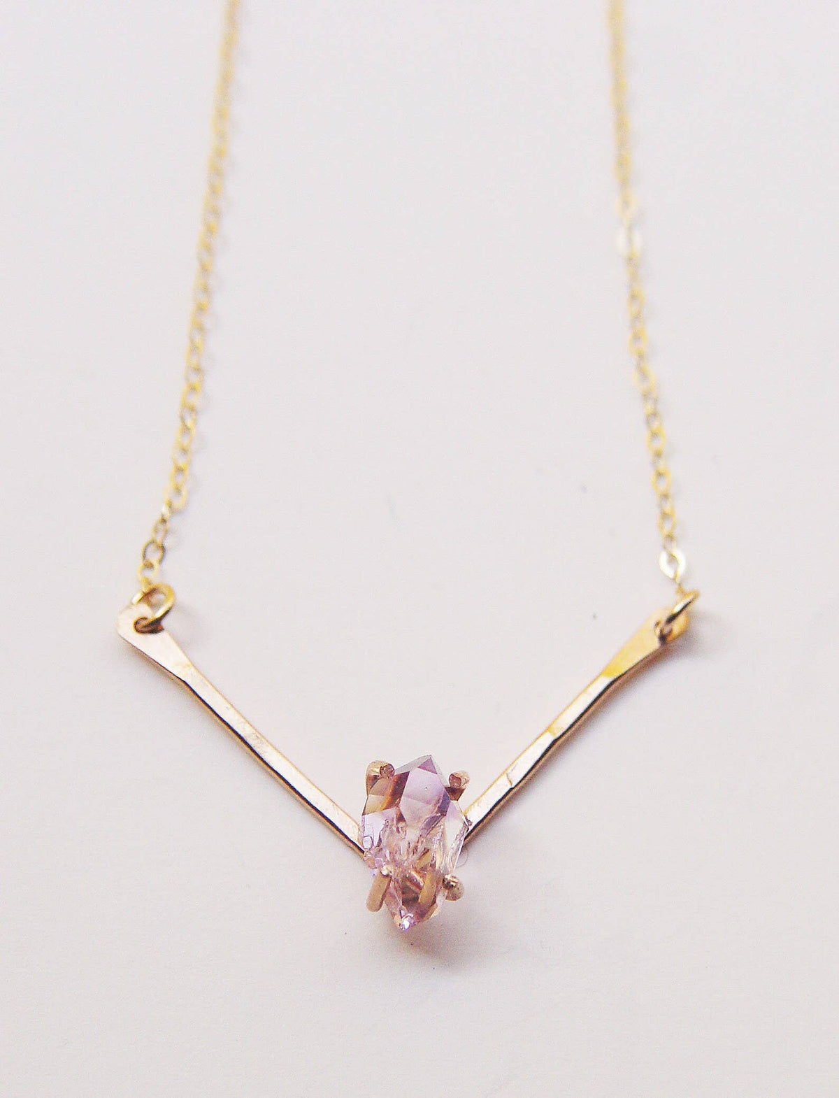 Vera Cruz Amethyst Triangle Necklace