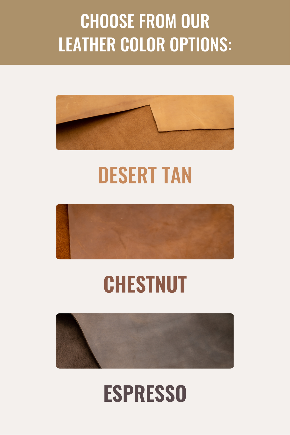 Leather Cord Keepers: Espresso