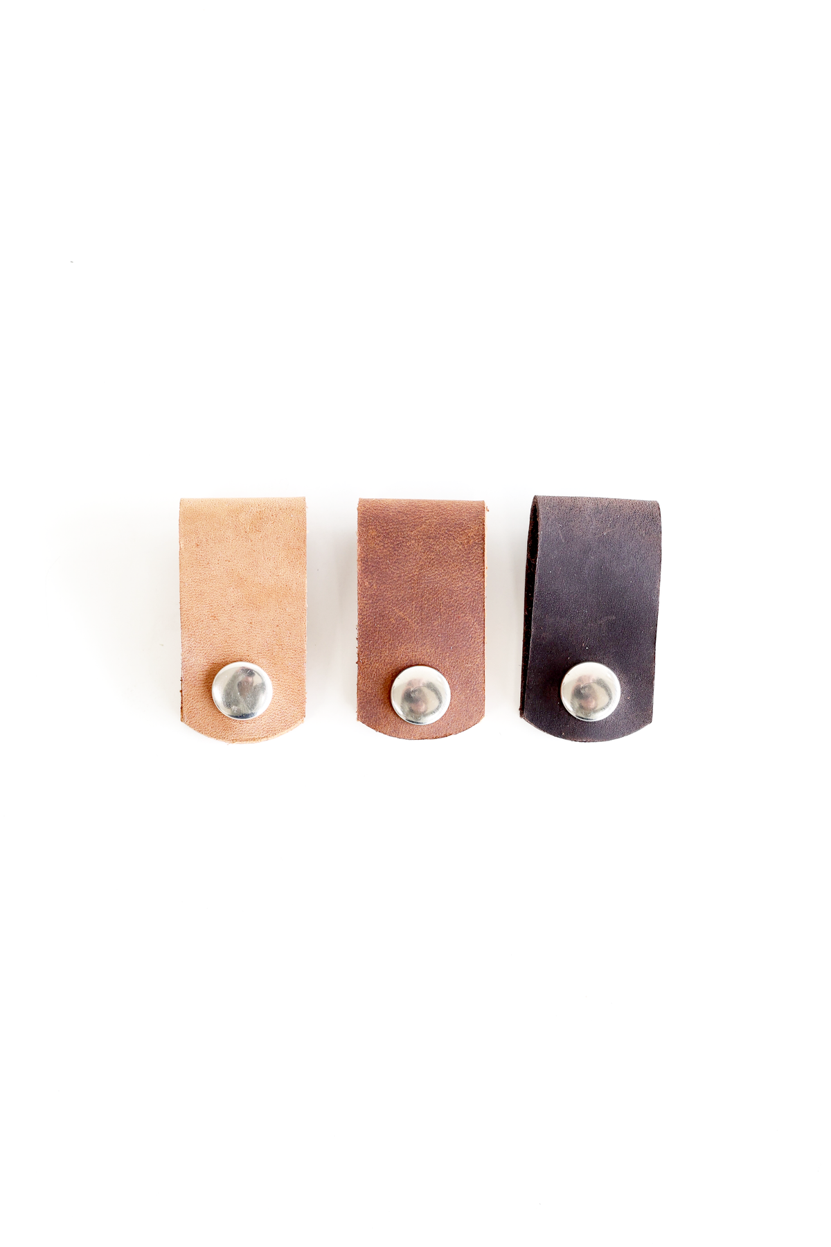 Leather Cord Keepers: Espresso