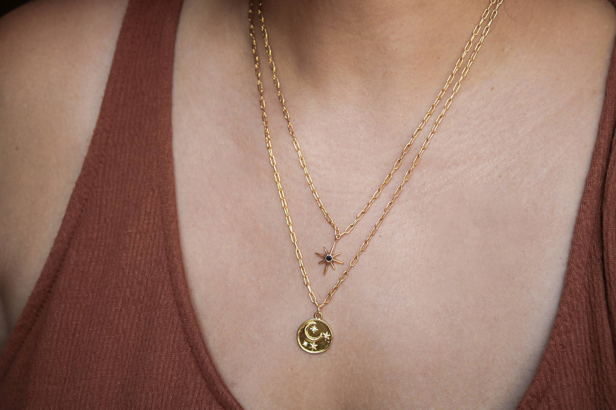 Blue North Bright Star Necklace: 18 inches
