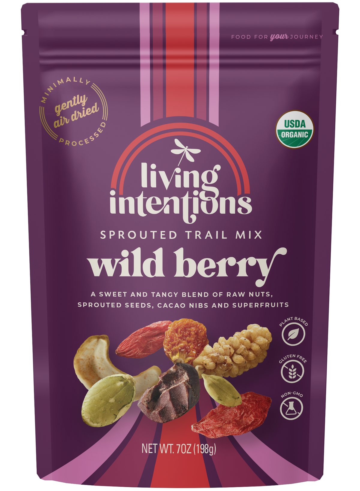 7oz Sprouted Trail Mix - Wild Berry