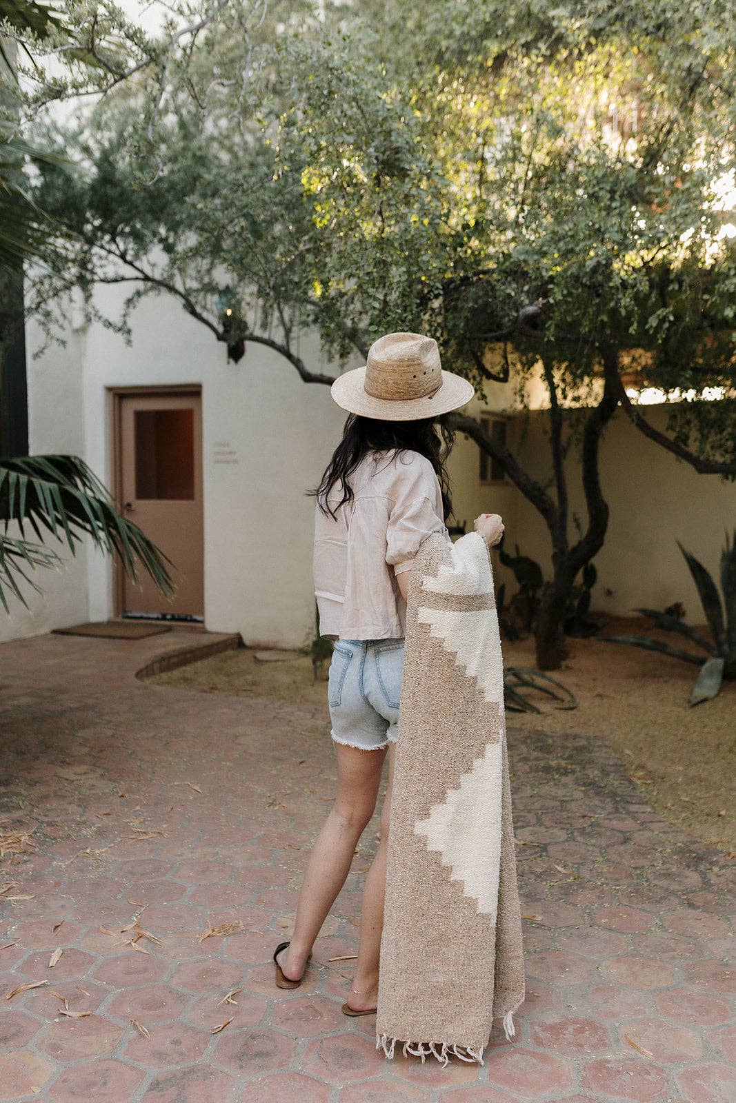 Adobe Sandstone Handwoven Blanket