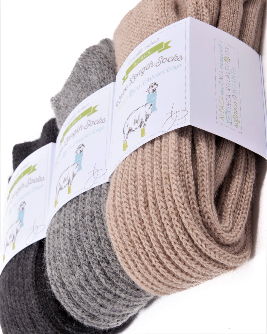Alpaca Chunky Knee Socks - Variety of Colors