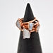 Raw Rainbow Moonstone Copper Ring