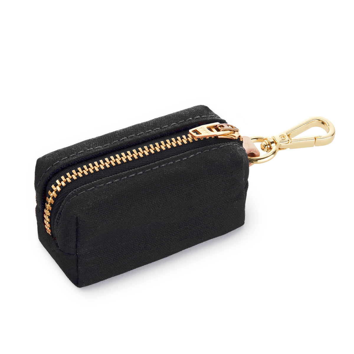 Onyx Waxed Canvas Waste Bag Dispenser: Black