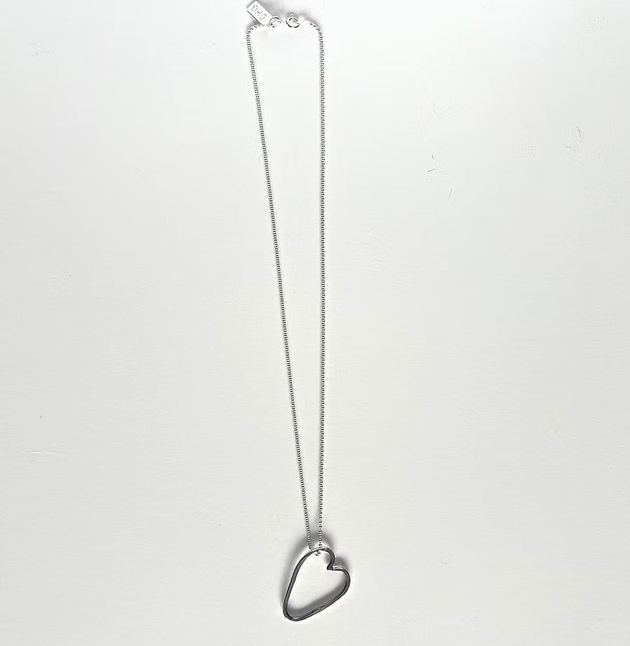 Elemental Heart Necklace Sterling Silver