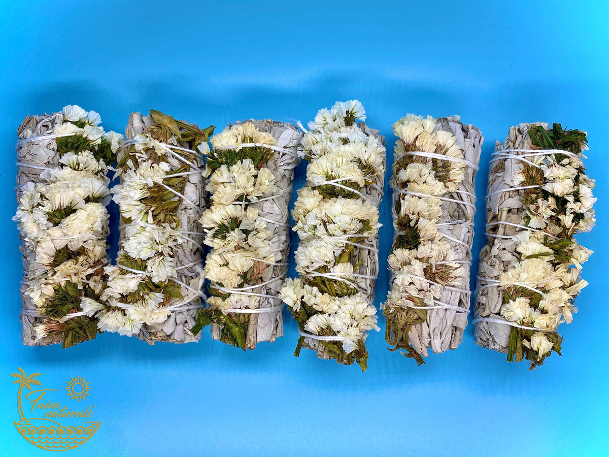 White Sinuata Sage Floral Bundles