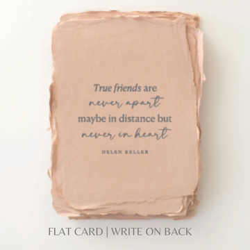 True Friends are Never Apart | Friendship Greeting Card