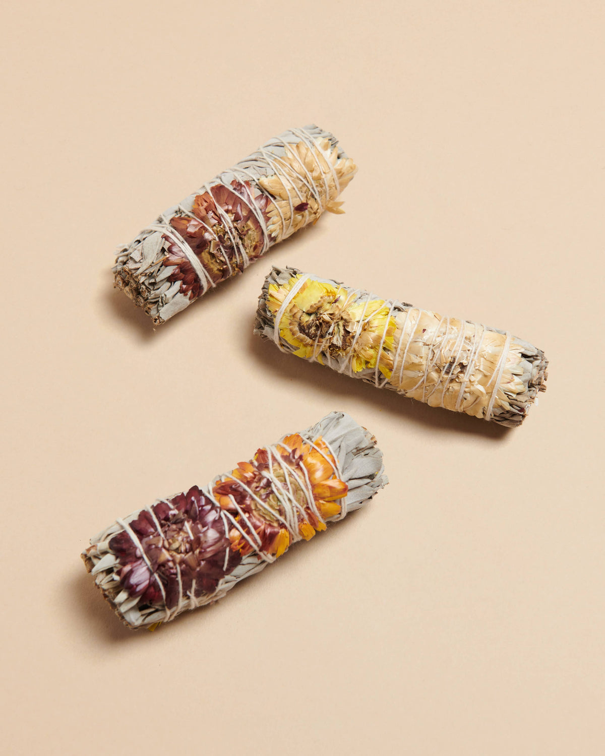 Moonblush Sage Smudge Bundles (Pastel Colors)