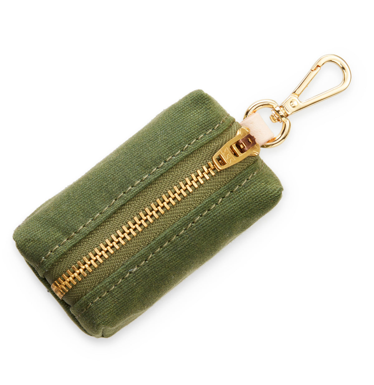 Olive Waxed Canvas Waste Bag Dispenser