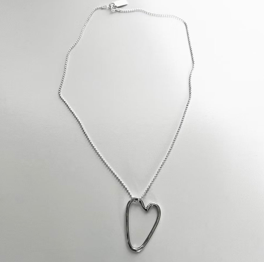 Elemental Heart Necklace Sterling Silver