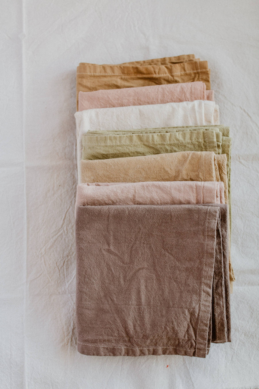 Plant dyed Organic cotton Kitchen Towel: Khaki brown