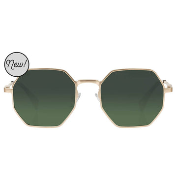 Caldera Aluminum: Gold // Green Polarized Lens