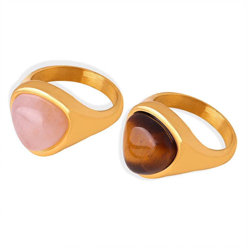 Tiger's Eye Statement Ring / 7 US