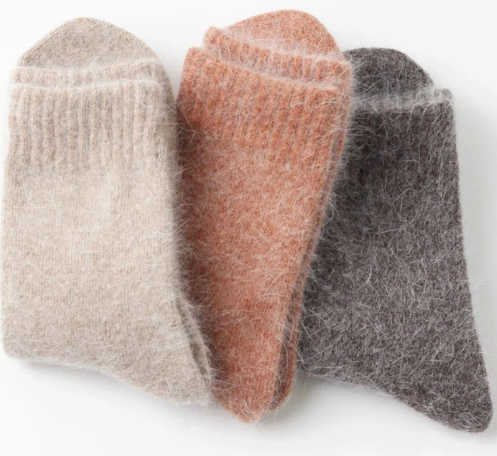 Cozy Wool Angora Socks