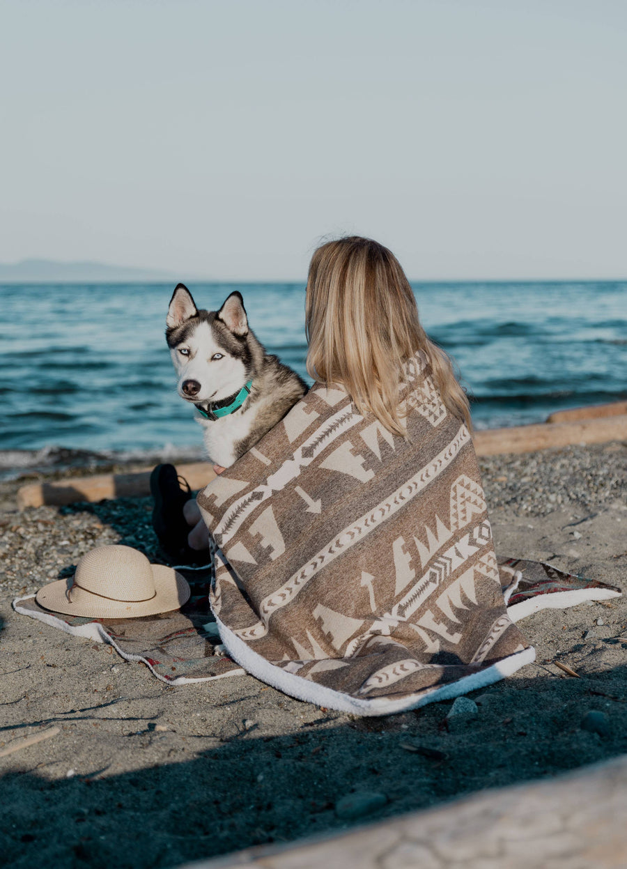 Sahara Dog & People Blanket