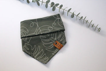 Monstera  | Dog Bandana: Various Sizes