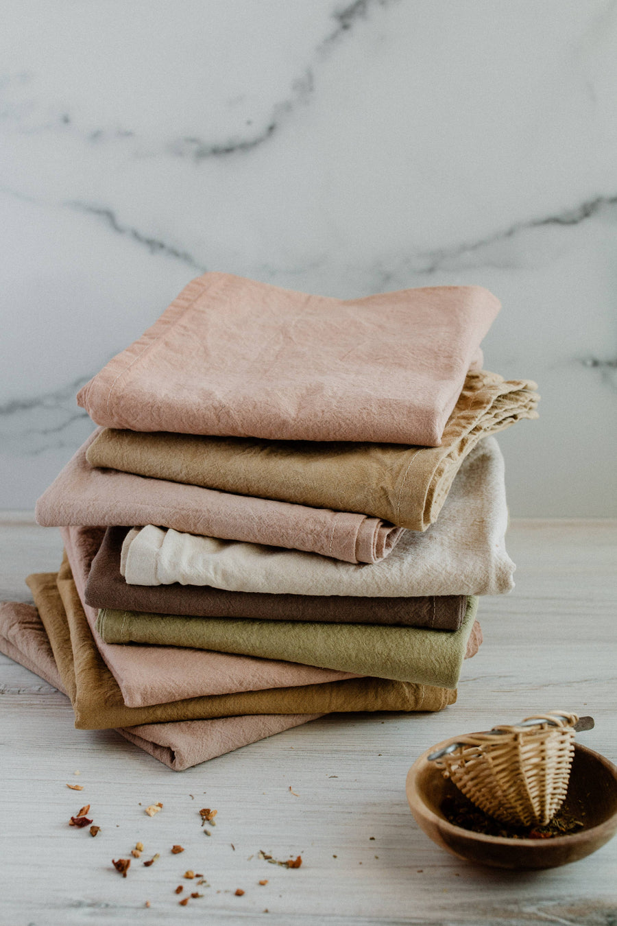 Plant dyed Organic cotton Kitchen Towel: Charcoal