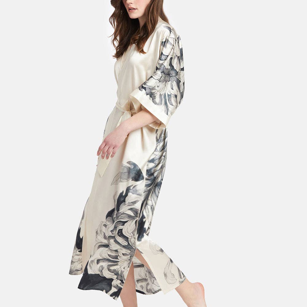 Washable Silk Kimono -Willow