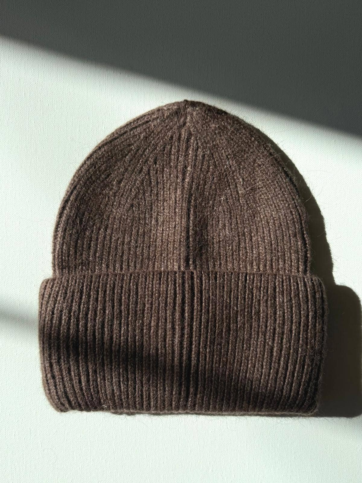 ROYAL ANGORA BEANIE: Brown
