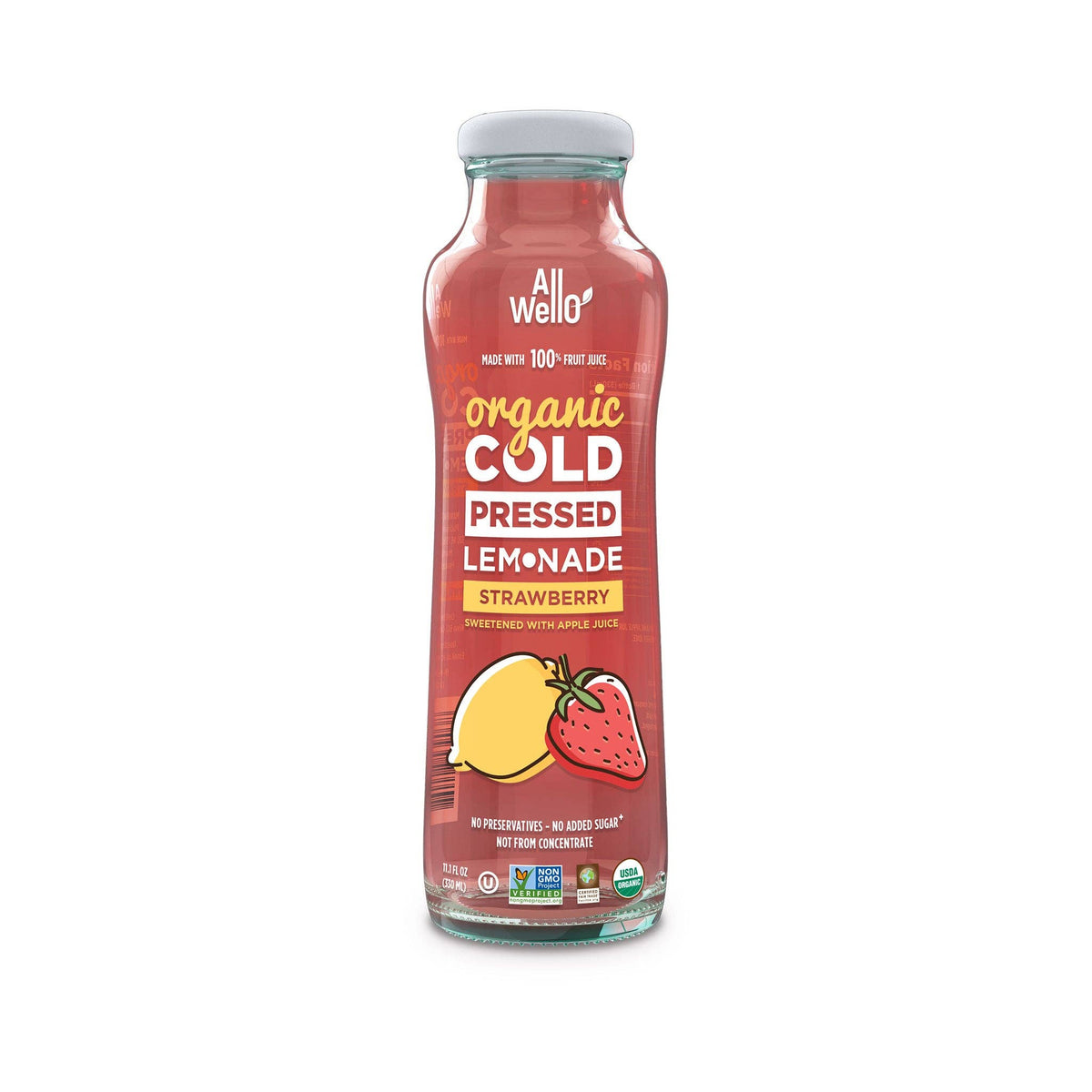 Organic Cold-Pressed Strawberry Lemonade