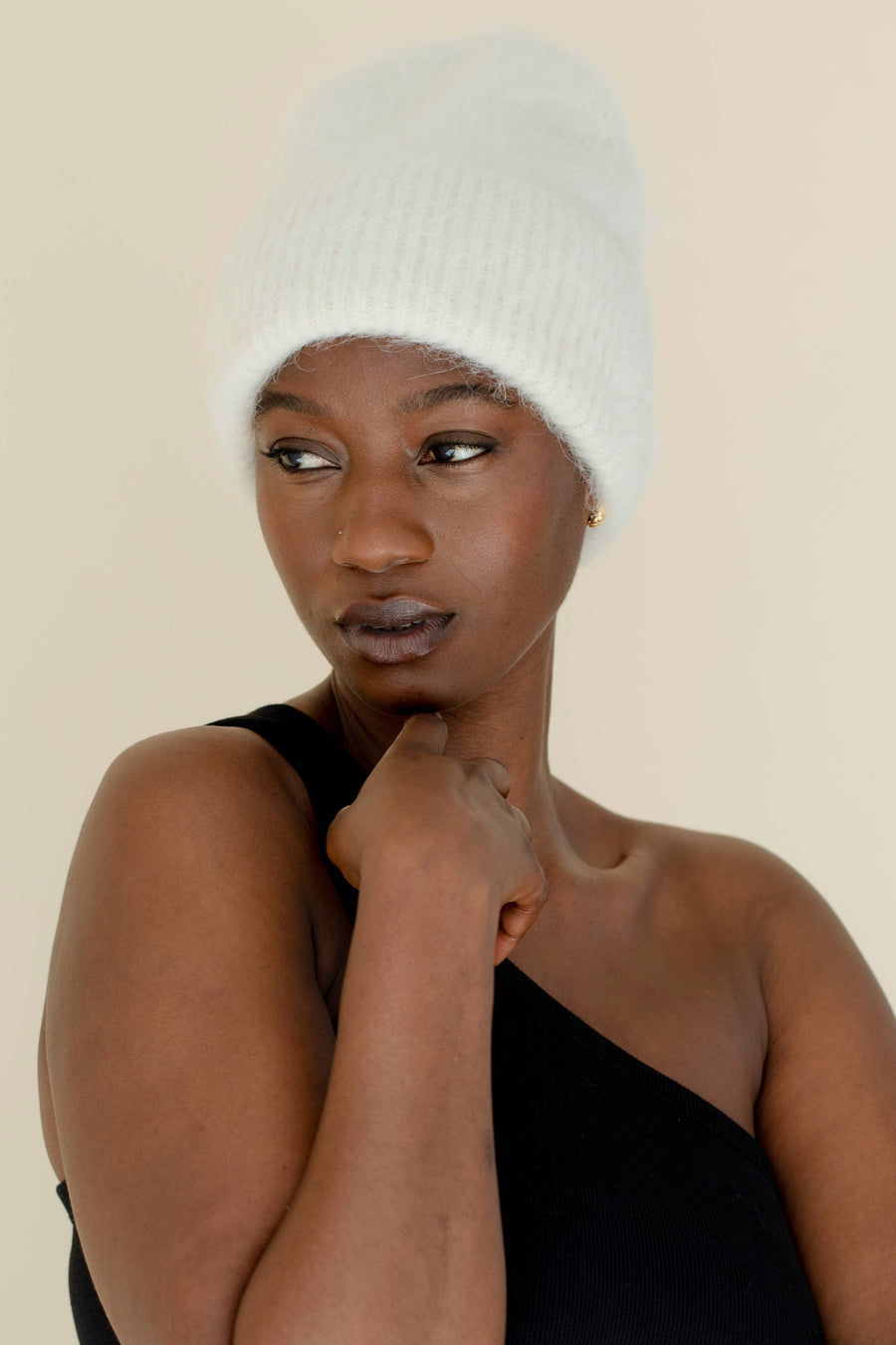 The Alpaca Beanie - White - AW23