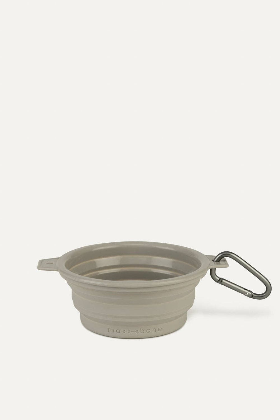 Rubber Travel Bowl for Dogs: Grey