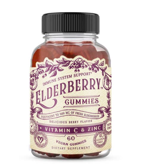 Elderberry Gummies w/ Vitamin C & Zinc