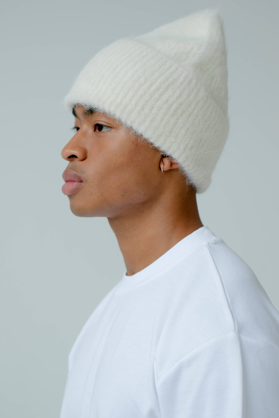 The Alpaca Beanie - White - AW23