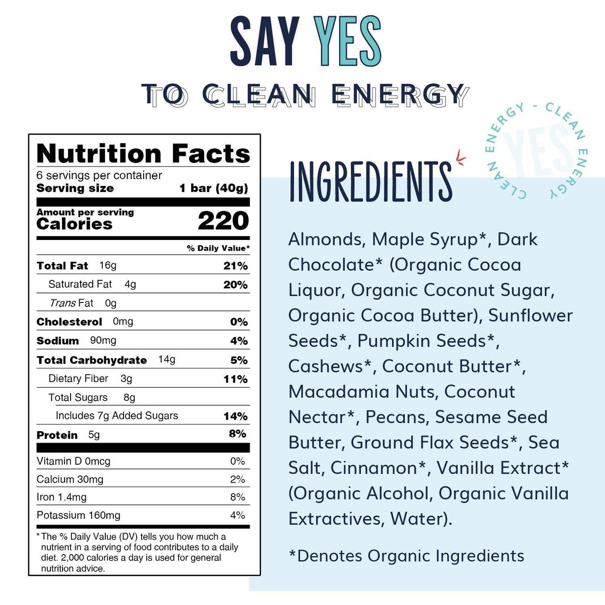 Dark Chocolate Chip - Premium Real Food Snack Bar