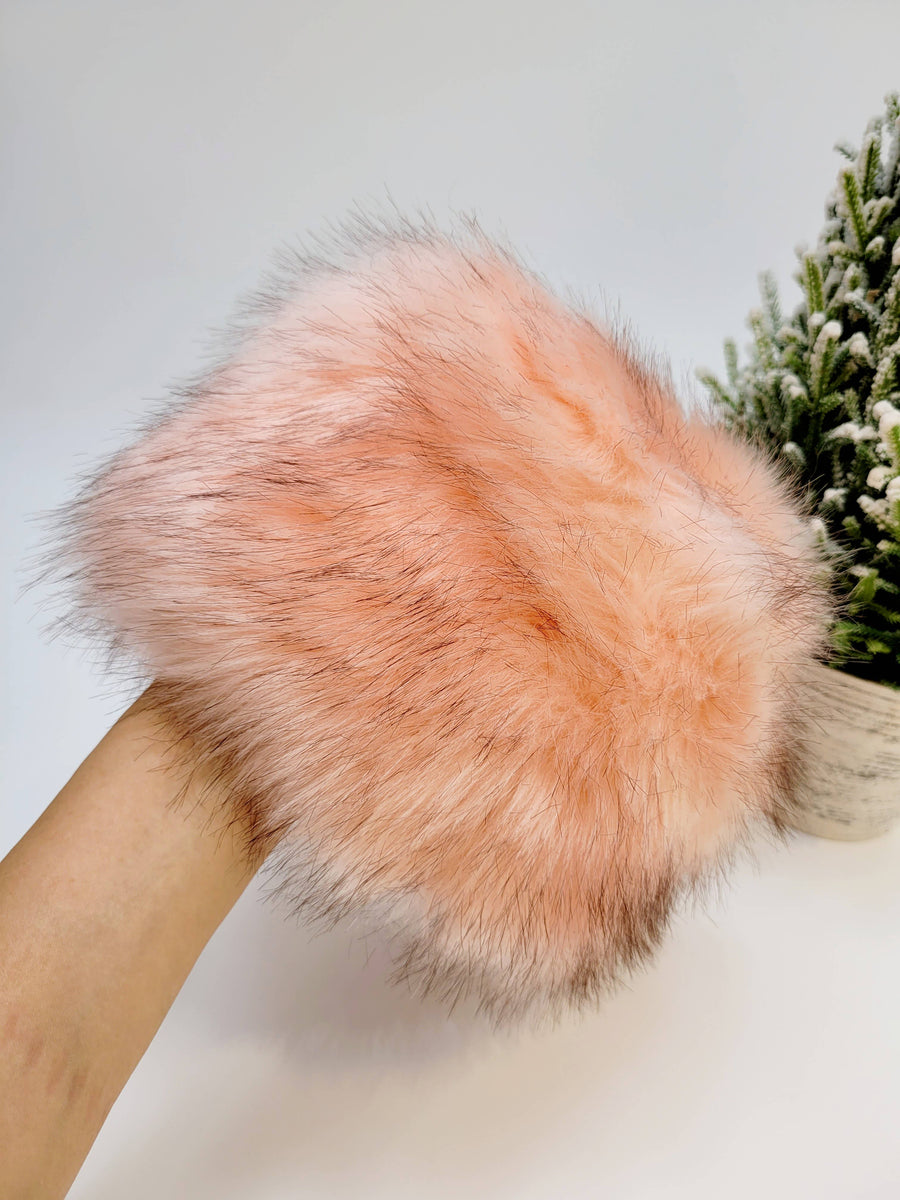Faux Fur Fluffy Hat - Ivory